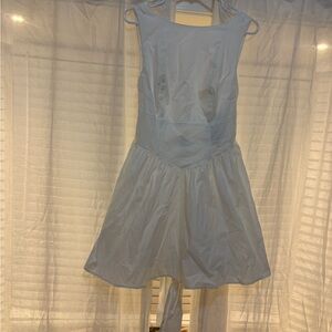 Women’s Bow Back White Sleeveless A-Line Dress - Wild Fable